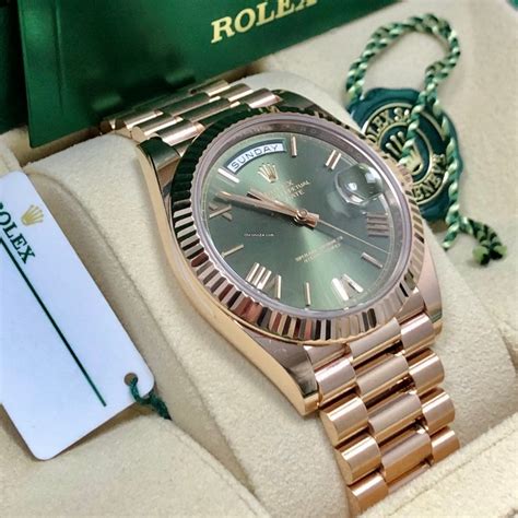 rolex presidential green dial price|olive dial day date.